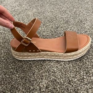 Strappy Cognac Sandals